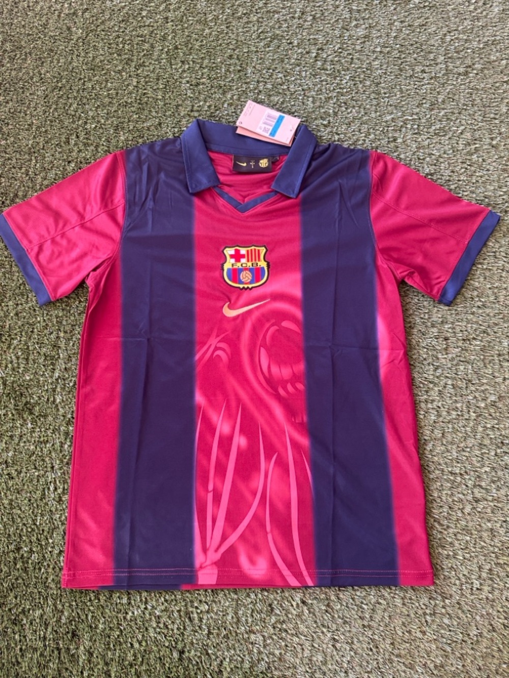 NWT Travis Scott Cactus Jack Nike FC Barcelona Retro Skeleton Jersey M CD4230